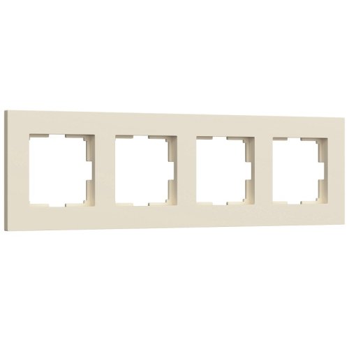 Рамка универсальная Werkel Slab 4-м. айвори матовый фото Рамка универсальная Werkel Slab 4-м. айвори матовый картинка